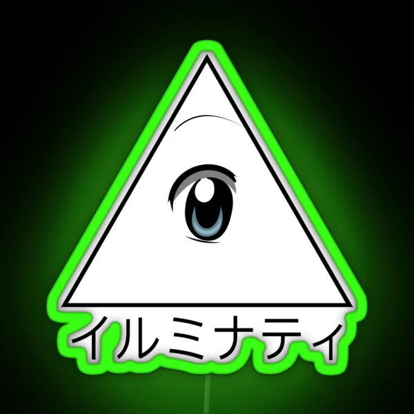 Anime Illuminati Art RGB Neon Sign