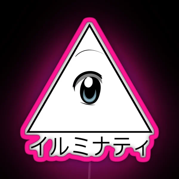 Anime Illuminati Art RGB Neon Sign