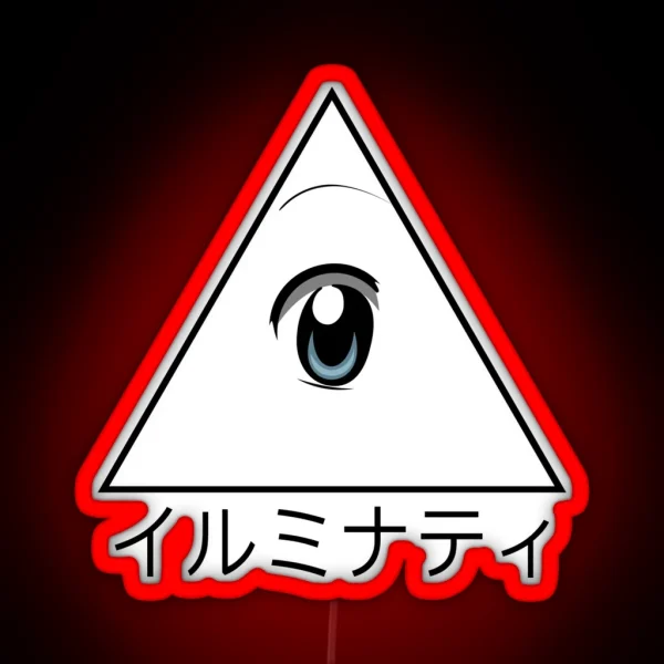 Anime Illuminati Art RGB Neon Sign