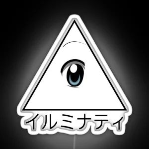 Anime Illuminati Art RGB Neon Sign