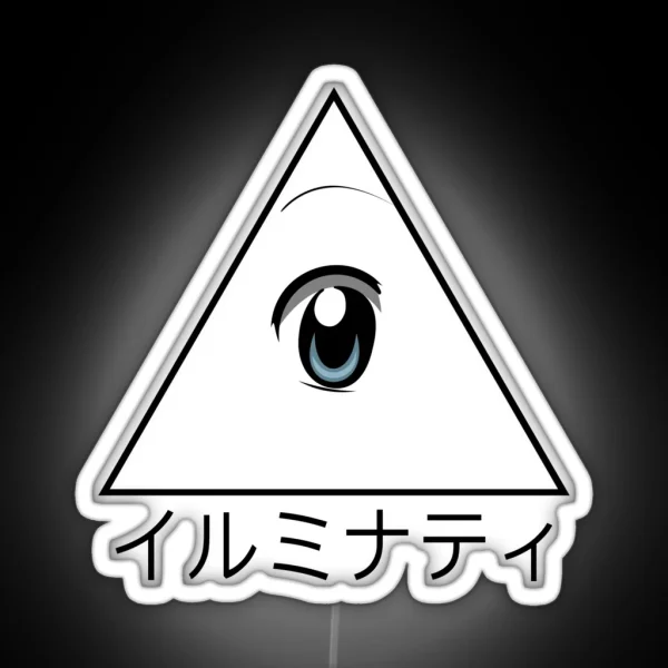 Anime Illuminati Art RGB Neon Sign