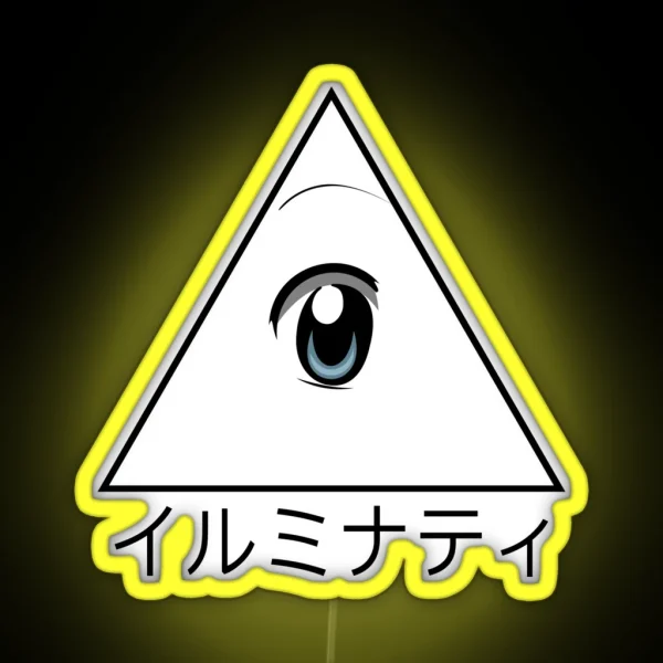 Anime Illuminati Art RGB Neon Sign