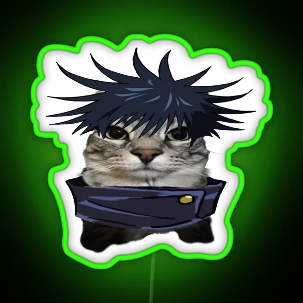 Anime Kaisen Character Cats Megumi RGB Neon Sign