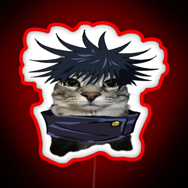 Anime Kaisen Character Cats Megumi RGB Neon Sign