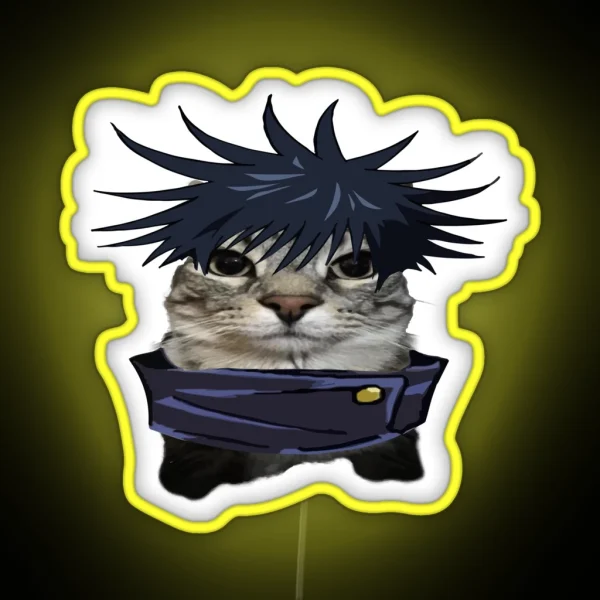 Anime Kaisen Character Cats Megumi RGB Neon Sign