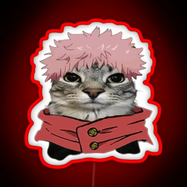 Anime Kaisen Character Cats Yuji RGB Neon Sign