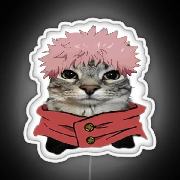 Anime Kaisen Character Cats Yuji RGB Neon Sign