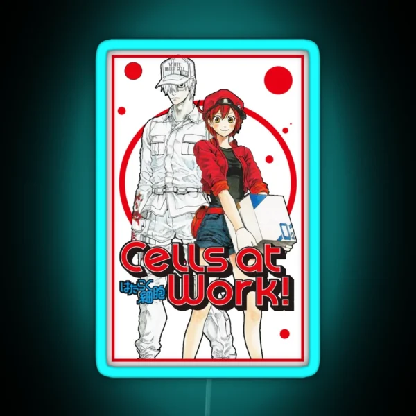 Anime Manga Cells At Work Characters RGB Neon Sign