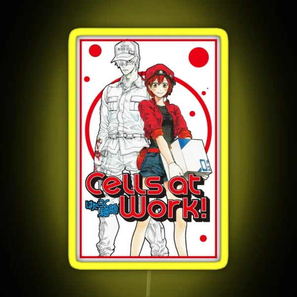 Anime Manga Cells At Work Characters RGB Neon Sign