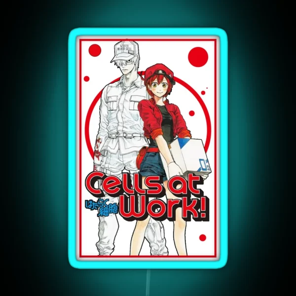 Anime Manga Cells At Work Characters RGB Neon Sign