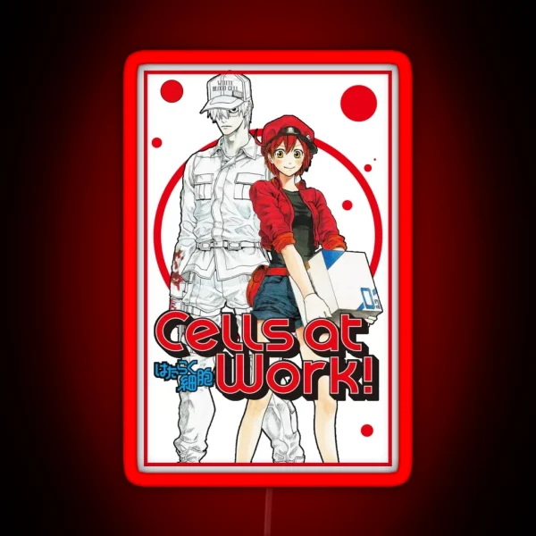 Anime Manga Cells At Work Characters RGB Neon Sign