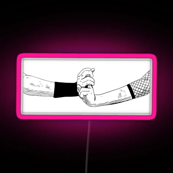 Anime Ninja Hand Sign RGB Neon Sign