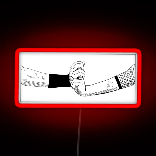 Anime Ninja Hand Sign RGB Neon Sign