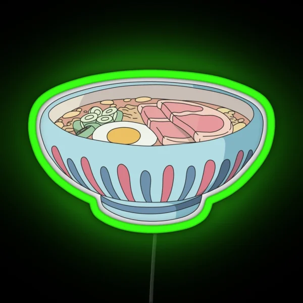 Anime Noodle Bowl RGB Neon Sign