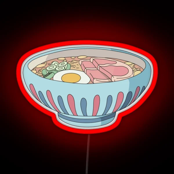 Anime Noodle Bowl RGB Neon Sign