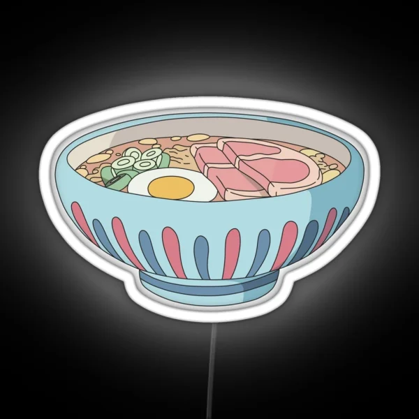 Anime Noodle Bowl RGB Neon Sign