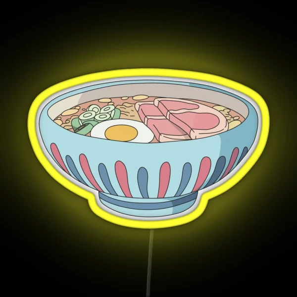 Anime Noodle Bowl RGB Neon Sign