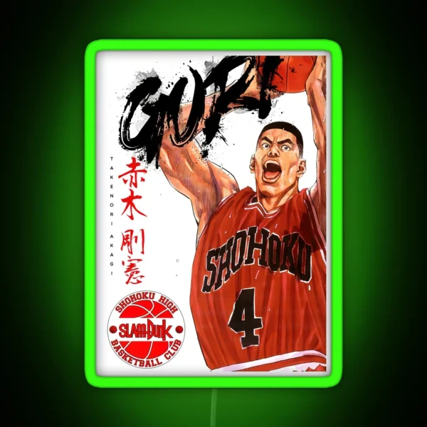 Anime Slam Dunk Sakuragi RGB Neon Sign