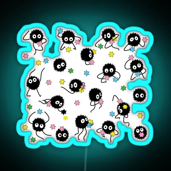 Anime Soot Sprites Candy RGB Neon Sign