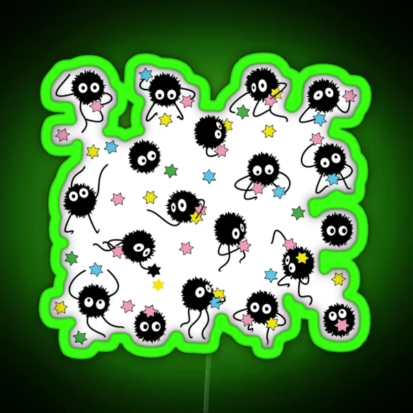 Anime Soot Sprites Candy RGB Neon Sign