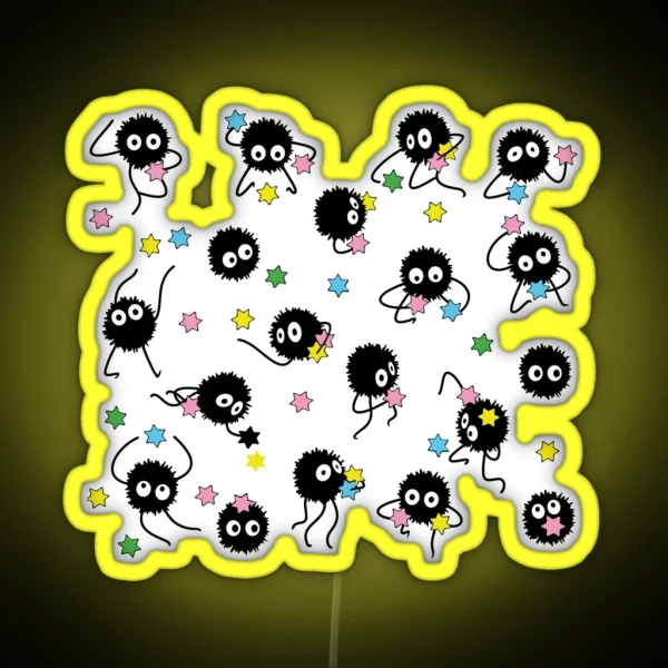 Anime Soot Sprites Candy RGB Neon Sign