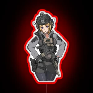 Anime Waifu Operator RGB Neon Sign