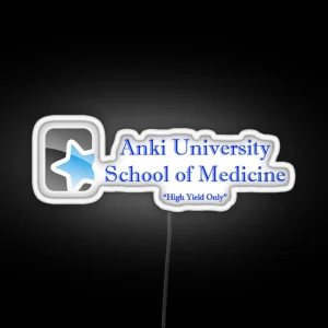 Anki School Of Medicine RGB Neon Sign