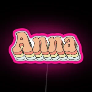 Anna Custom Aesthetic Trendy Name RGB Neon Sign