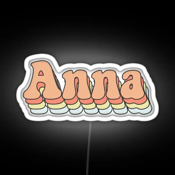 Anna Custom Aesthetic Trendy Name RGB Neon Sign