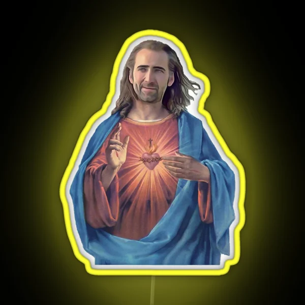Anniversary Gift Nicholas Cage Gifts For Everyone RGB Neon Sign