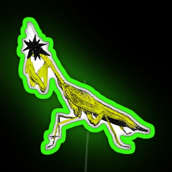 Anonymous Praying Mantis RGB Neon Sign