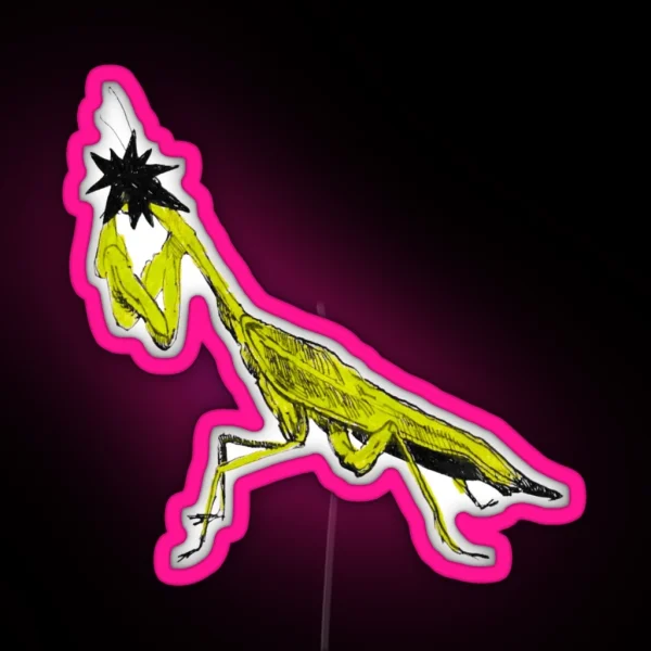 Anonymous Praying Mantis RGB Neon Sign