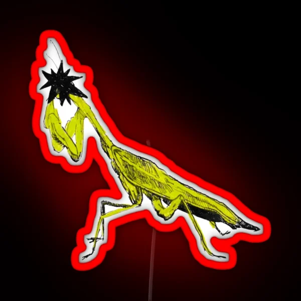 Anonymous Praying Mantis RGB Neon Sign