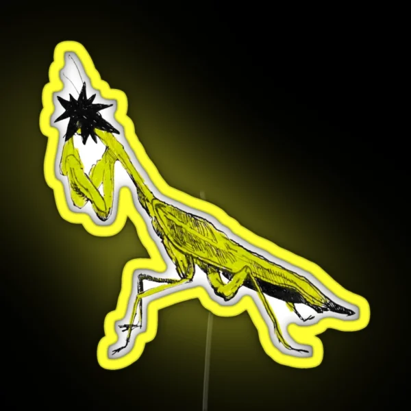 Anonymous Praying Mantis RGB Neon Sign
