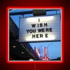 Vibrant RGB LED neon sign with customizable color options available