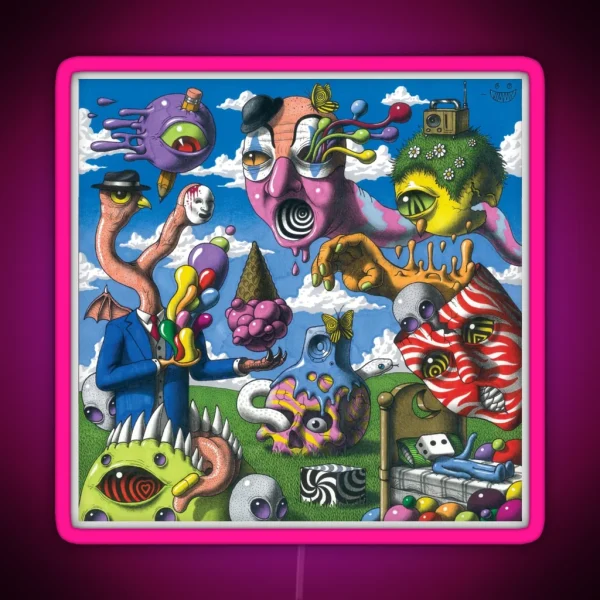 Another Psychedelic Album Cover RGB Neon Sign