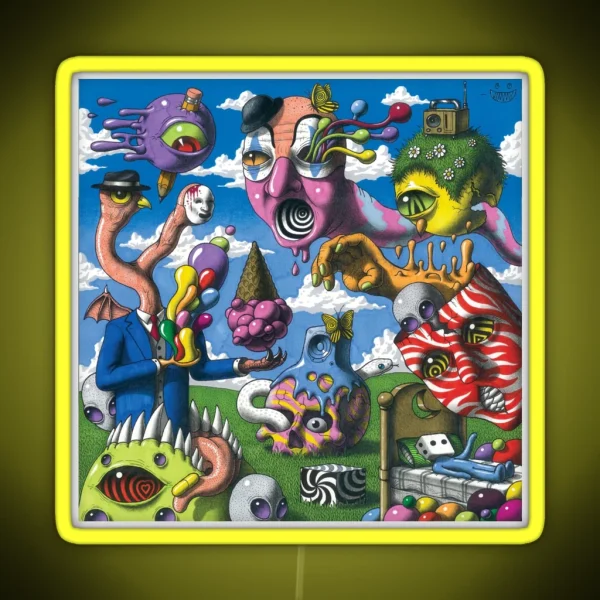 Another Psychedelic Album Cover RGB Neon Sign