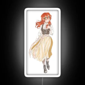 Ans Dirndl Wearing Shirayuki RGB Neon Sign