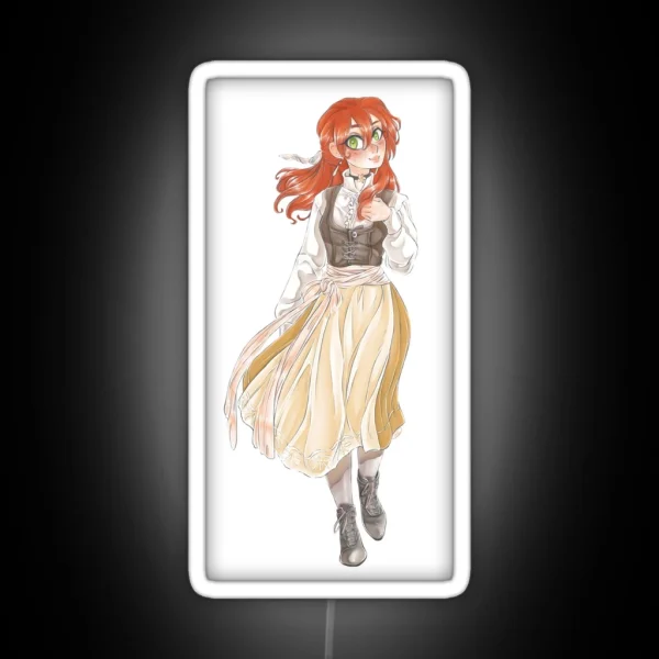 Ans Dirndl Wearing Shirayuki RGB Neon Sign