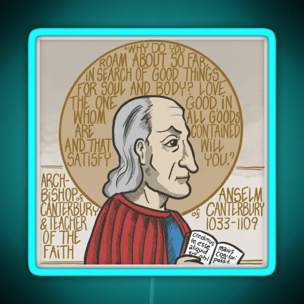 Anselm Of Canterbury RGB Neon Sign