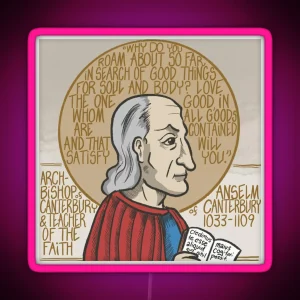 Anselm Of Canterbury RGB Neon Sign