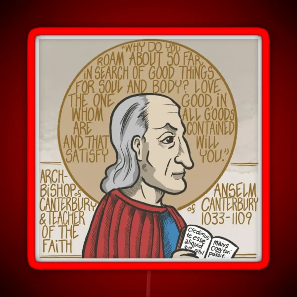 Anselm Of Canterbury RGB Neon Sign