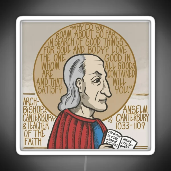 Anselm Of Canterbury RGB Neon Sign