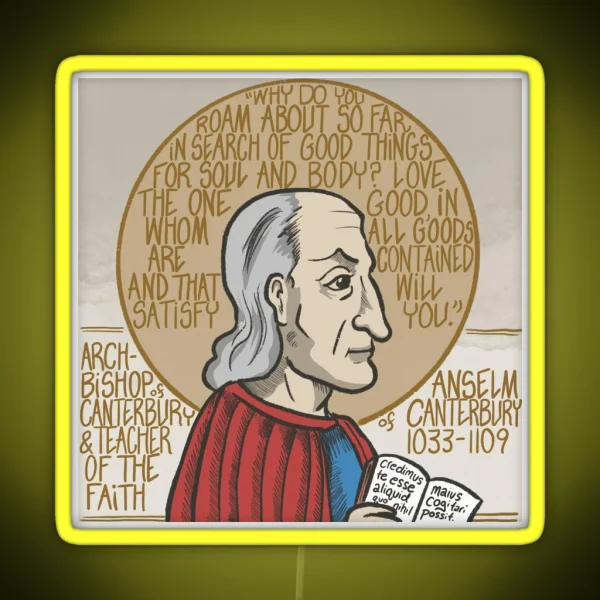 Anselm Of Canterbury RGB Neon Sign