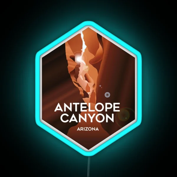 Antelope Canyon RGB Neon Sign