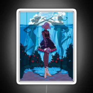 Anthy Himemiya Fashion Illustration RGB Neon Sign