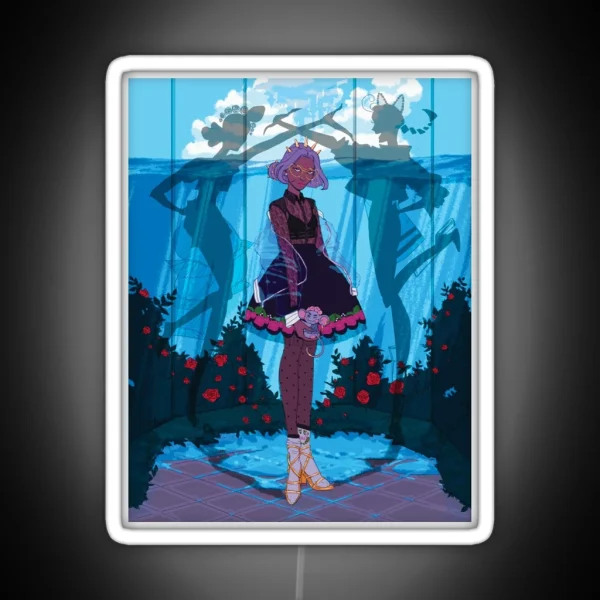 Anthy Himemiya Fashion Illustration RGB Neon Sign