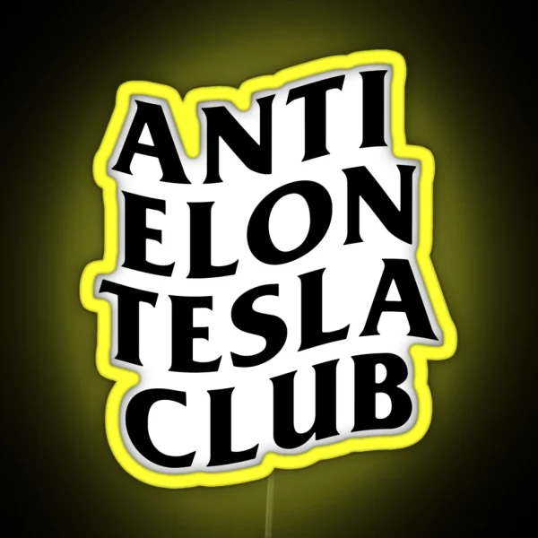 Anti Elon Musk RGB Neon Sign