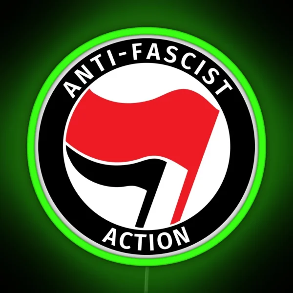 Anti Fascist Action RGB Neon Sign