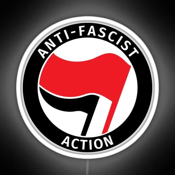 Anti Fascist Action RGB Neon Sign